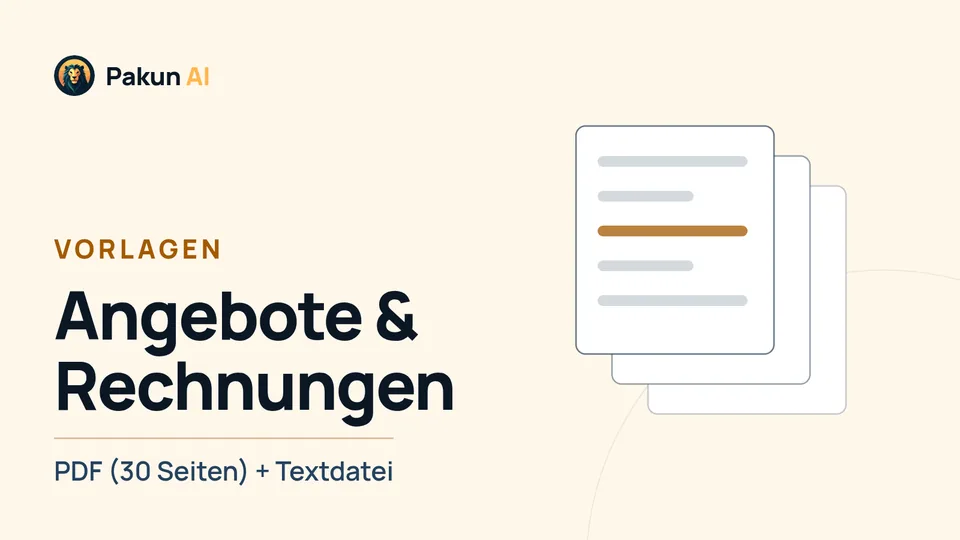 Cover: Vorlagen – Angebote & Rechnungen