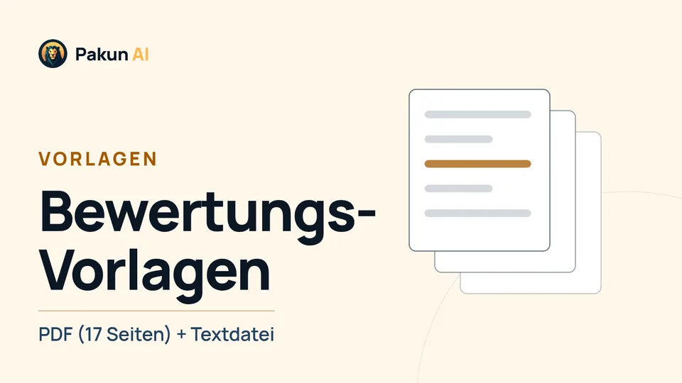 Cover: Vorlagen – Bewertungs-Vorlagen