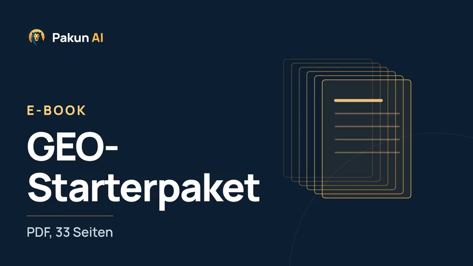 Cover: E-Book – GEO-Starterpaket