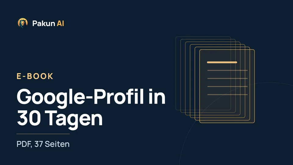 Cover: E-Book – Google-Profil in 30 Tagen