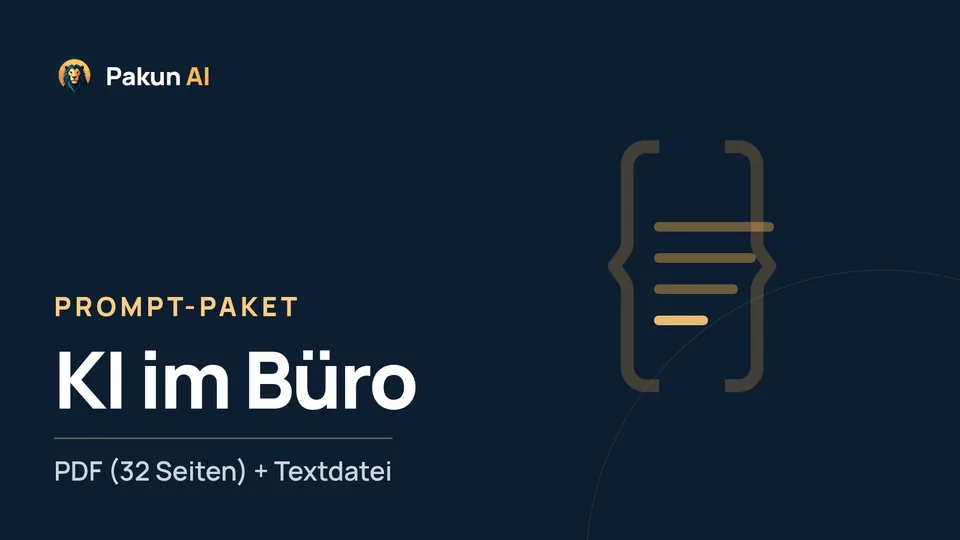 Cover: Prompt-Paket – KI im Büro